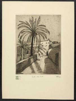 Genummerde ets van Jehan Frison