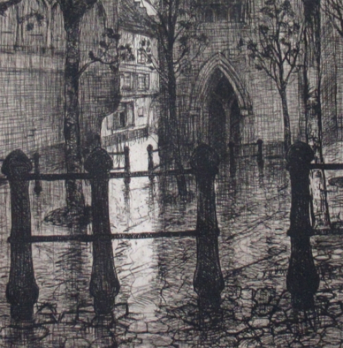 Een ets van de Belgische etser Jehan Frison