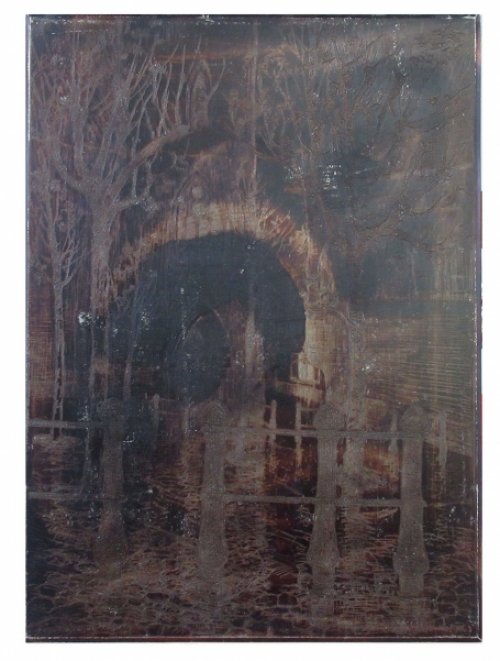 Etch by Jehan Frison Belgian artist