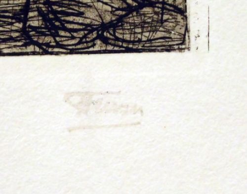 Een ets van de Belgische etser Jehan Frison