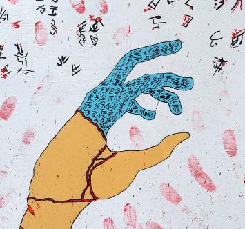 Schilderij van de Belgische kunstenaar Jens Devrome