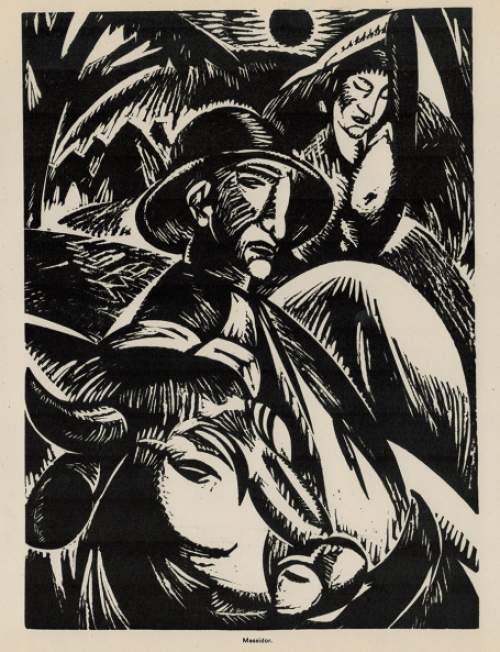 Linosnede van Jan Frans Cantré uit 1932