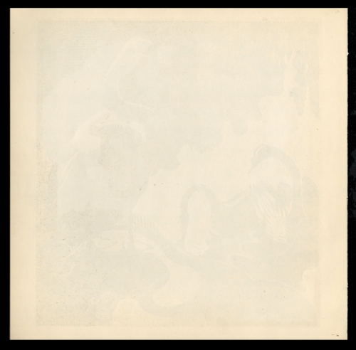 Woodcut van de Belgische kunstenaar Jan Frans Cantré uit Gent