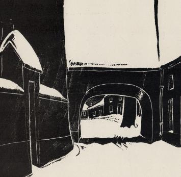 Kunstwerkje op papier van Jan Frans Cantré