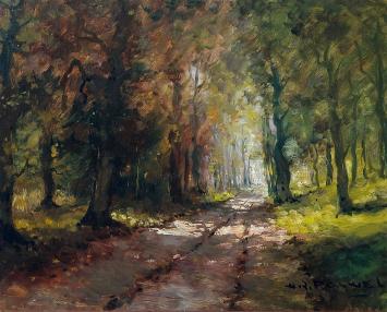 Bospad door de schilder Pauwels