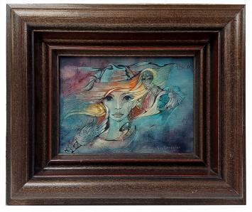 Schilderij van de kunstschilderes Jin Stragier