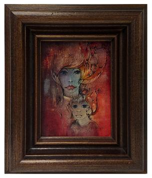 Schilderij van de kunstschilderes Jin Stragier