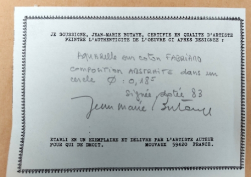 Abstracte aquarel 1983