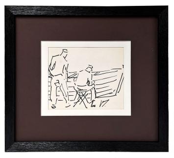 Viltstiftekening van de Antwerpse kunstenaar Mous kopen