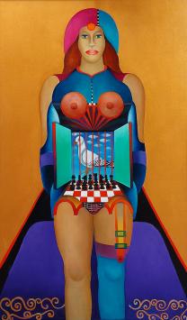 Surrealistisch kunstwerk van Johan Vanhalst