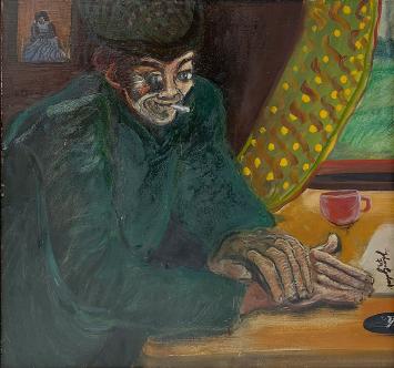Schilderij uit 1979 van de Belgische kunstenaar Johan Gobert