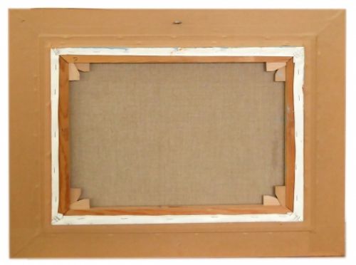 Paard met mestkar in de weide 1994