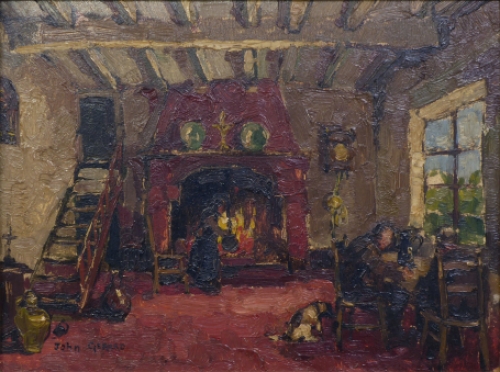 Schilderij van de Belgische kunstschilder John Gérard