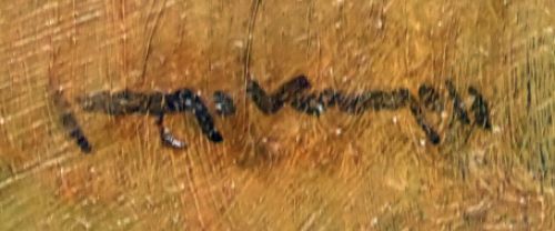 Stilleven Bloemen in blauw vaasje