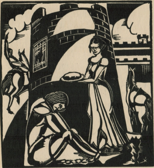 Houtsnede uit 1928 van Joris Minne