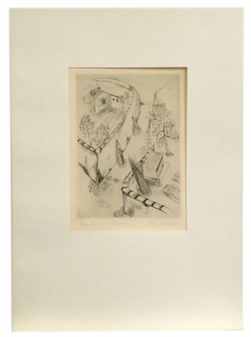 Belgische etser Joris Minne houtsnede