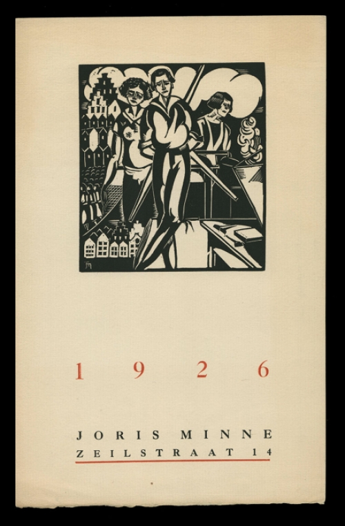 Houtsnede uit 1926 van de Belgische kunstenaar Joris Minne kopen