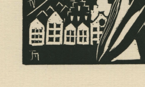 Nieuwjaarskaart uit 1926 van Joris Minne