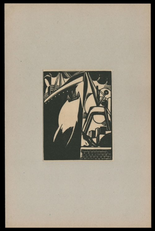 Houtsnede van de Belgische kunstenaar Joris Minne kopen