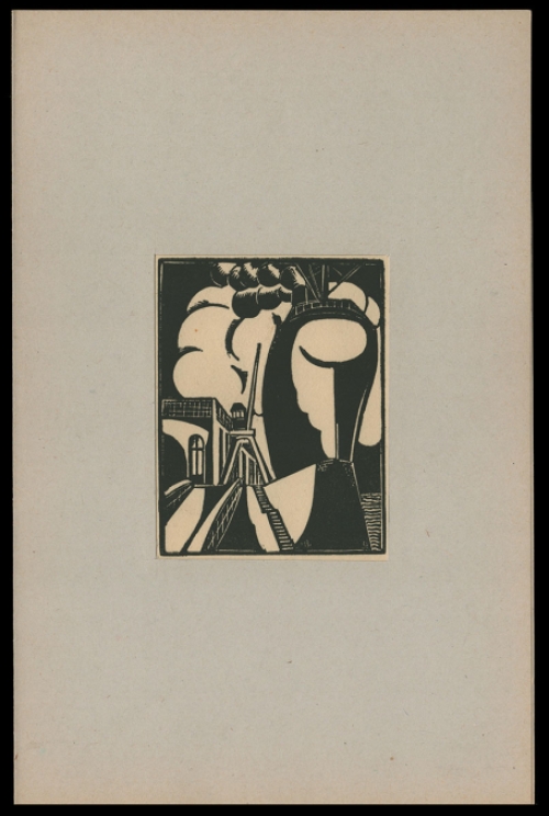 Houtsnede van Joris Minne, Achtersteven schip