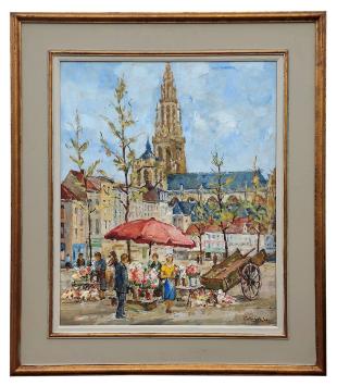 Olieverfschilderij van de kunstschilder Jos Callaerts