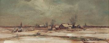 Jos Dufour, Belgische kunstschilder met een schilderij uit 1950