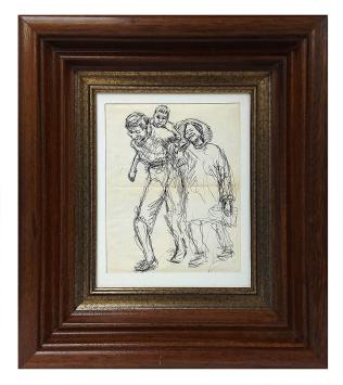 Tekening van de Antwerpse kunstenaar Mous kopen