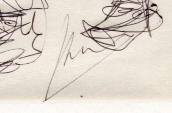 Balpentekening, man, vrouw en kind op de vlucht