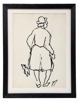 inkttekening van de Antwerpse tekenaar Mous kopen