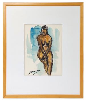 Aquarel van de Antwerpse kunstenaar Mous kopen