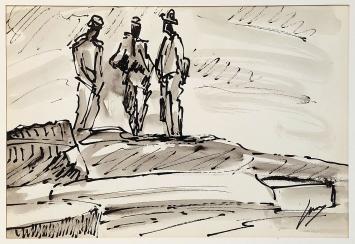 Grafisch kunstwerk van Jos Mous of Joseph Mous