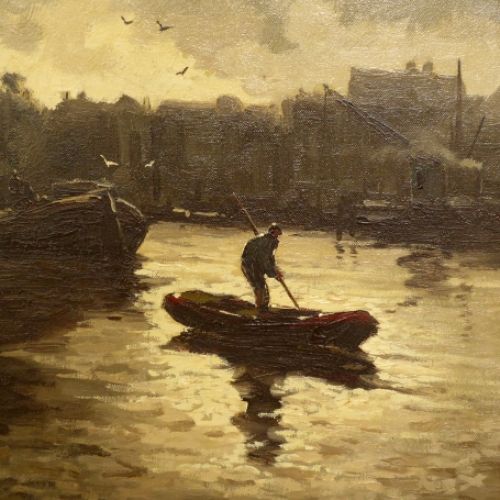 De nederlandse kunstschilder Jos ven Dijk