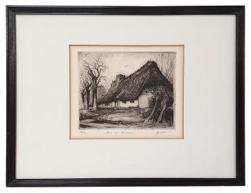 Ets van de kunstenaar Jos Van Gerwen