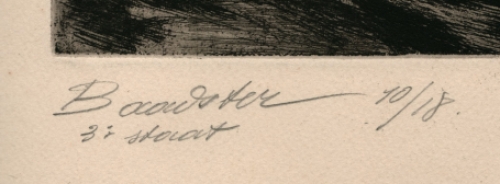 Ets van de Belgische kunstenaar Joseph Verdegem