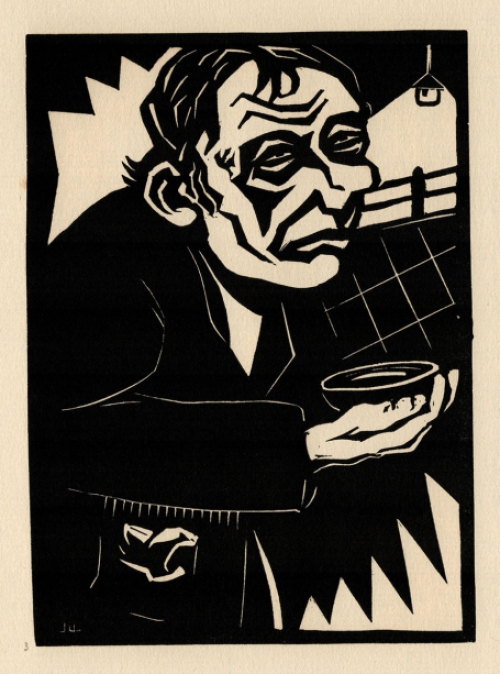 linocut uit 1933 van Jos Wils