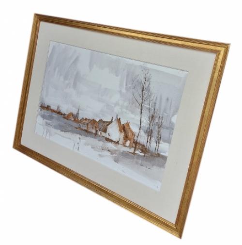 Aquarel Bulskamp 1973