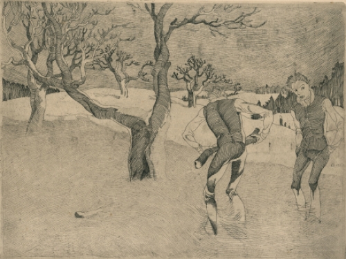 Gravure van de Luikse graficus Joseph Bonvoisin