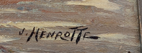 Kunstwerk  op canvas van Géo Henrottee