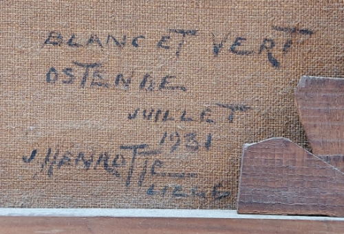 Oostende, twee boten van Joseph Jean Victor Henrotte