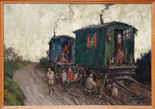 Schilderij van de Belgische kunstenaar Joseph Lemaire  kopen