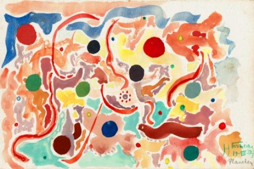 Gouache van Jef Vermeiren