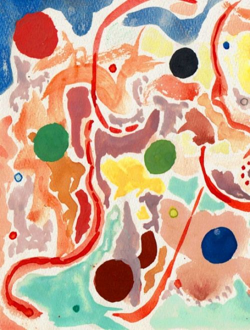 Gouache van Jef Vermeiren