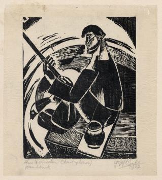 Belgische graficus Jozef Cantré met een zeldzaam werk uit 1922