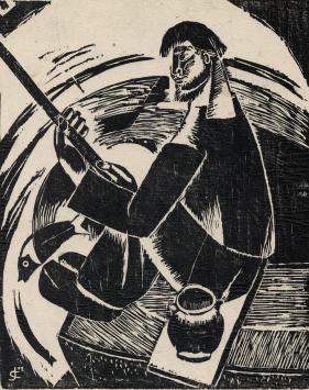 Christophorus, 1922, aan het vissen