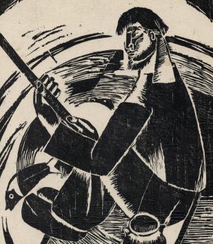 Christophorus Aan't visschen Handdruk 1922