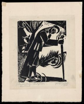 Houtsnede op fijn papier van Jozef Cantré kopen