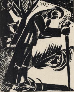 Belgische graficus Jozef Cantré met een zeldzaam werk uit 1922