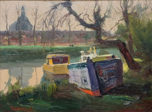 De Belgische schilder Joseph Thilleux