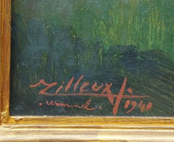 Zicht op Wemmel in 1940