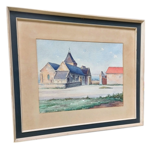 Kerkje in een landschap 1961